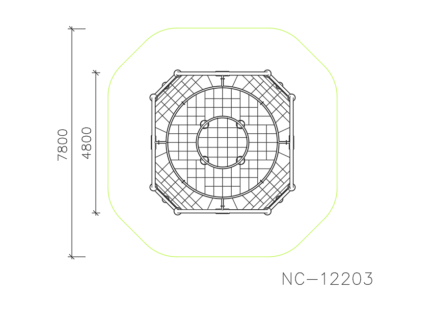 Фигура для лазания NC-12203 — план