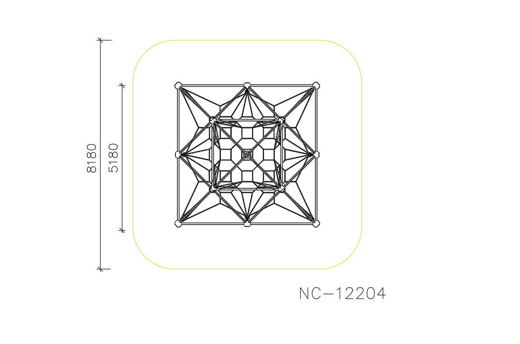 Фигура для лазания NC-12204 — план