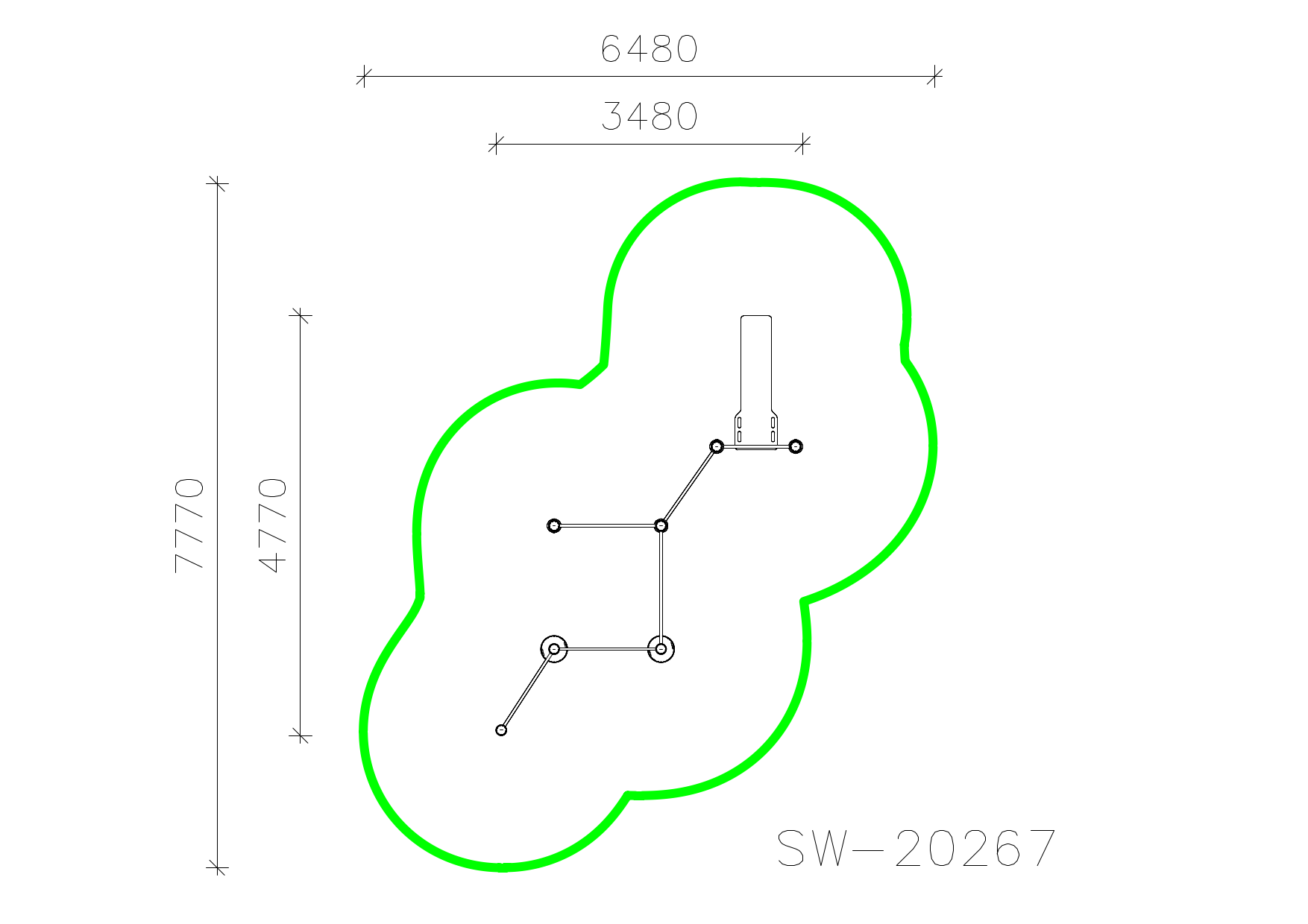 Спортивное оборудование SW-20267 — план