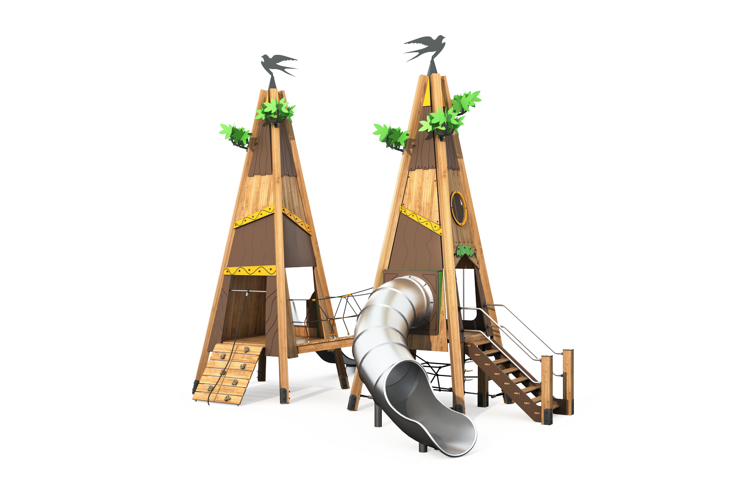 Детский игровой комплекс  &quot;Дубровый лес&quot; ДГ-115 ECO