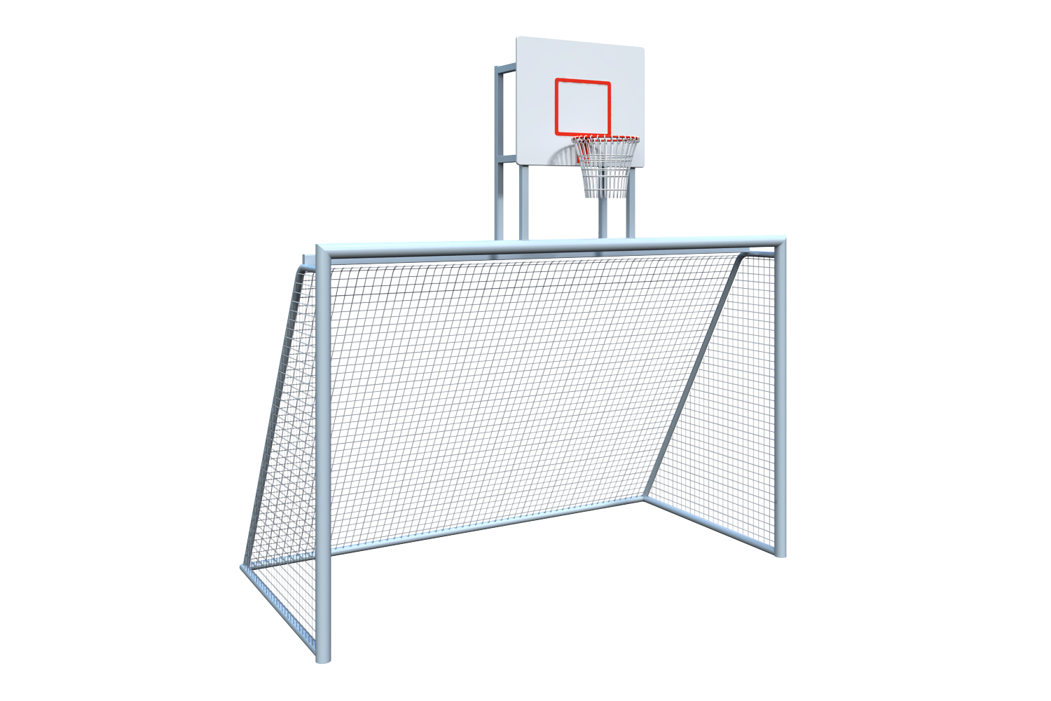 Ворота с баскетбольным щитом (сетка в комплекте) СО-034